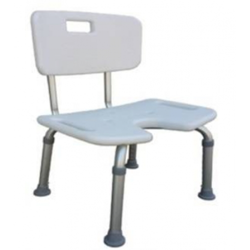 杏華 9060鋁製凹有背 洗澡椅/便盆椅