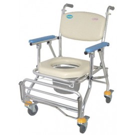承輝CS-017A 附輪可收洗澡椅/便盆椅 