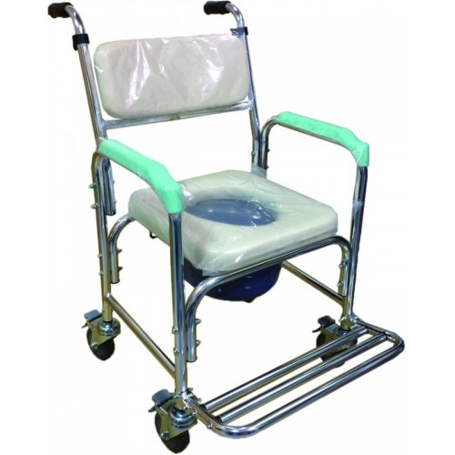 富士康FZK-4101附輪鋁合金洗澡椅/便盆椅 
